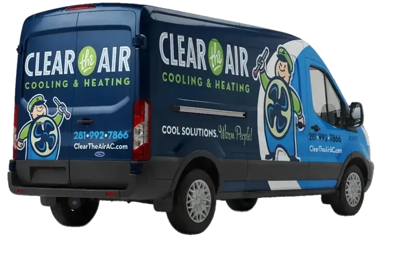 Clear the Air Cooling & Heating service van
